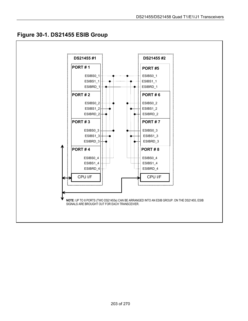 Figure 30-1. ds21455 esib group | Rainbow Electronics DS21458 User Manual | Page 203 / 270