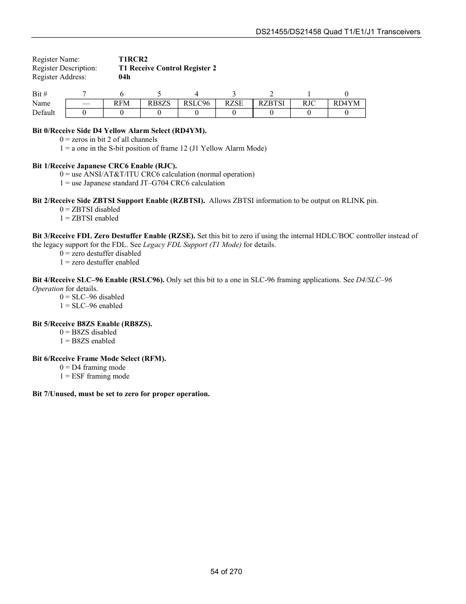 Rainbow Electronics DS21458 User Manual | Page 54 / 270