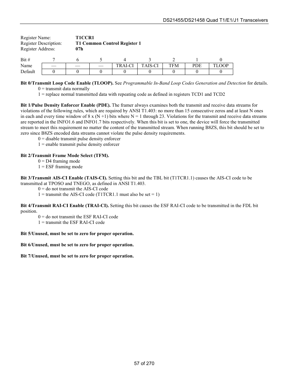 Rainbow Electronics DS21458 User Manual | Page 57 / 270