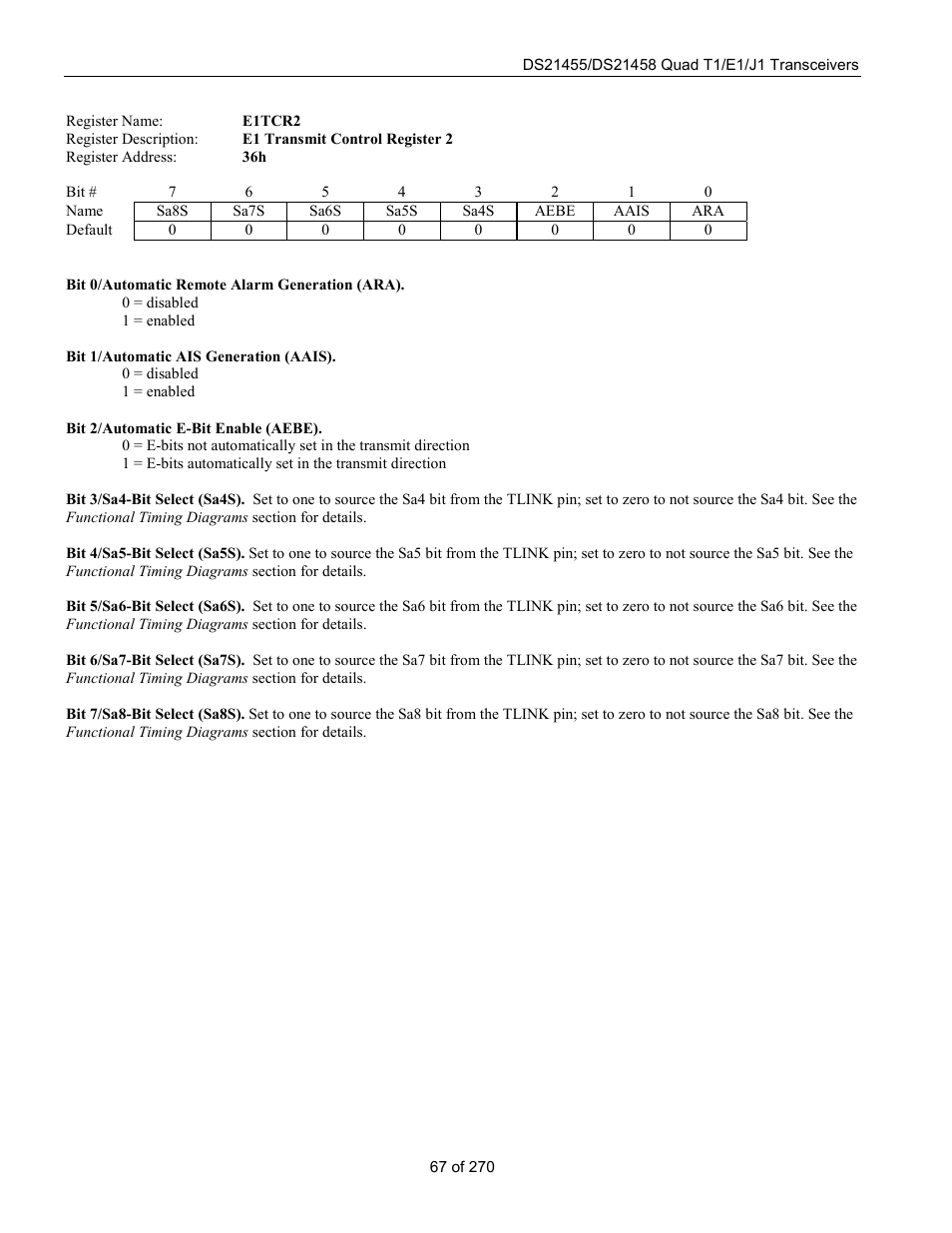 Rainbow Electronics DS21458 User Manual | Page 67 / 270