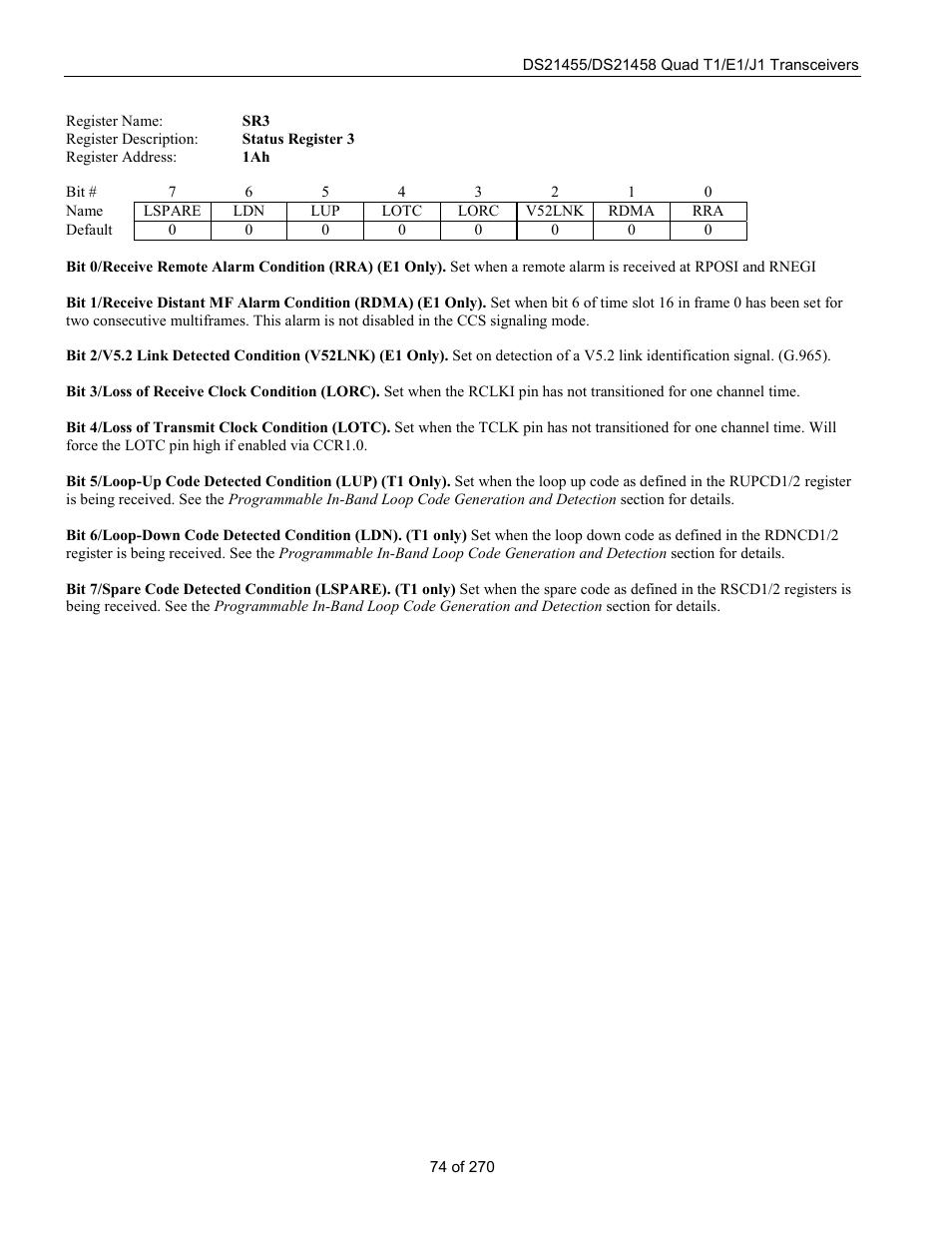 Rainbow Electronics DS21458 User Manual | Page 74 / 270