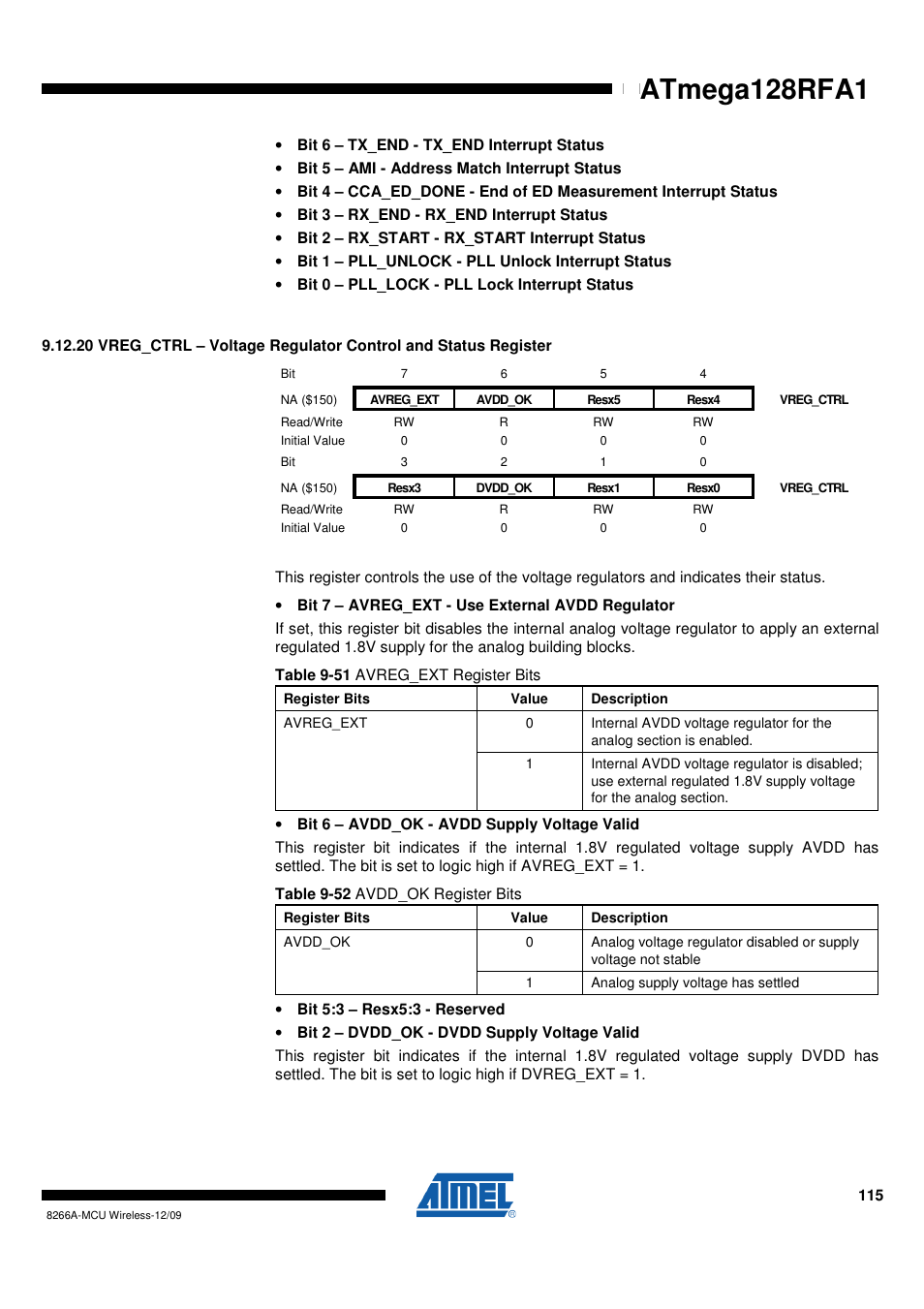 Atmega128rfa1 | Rainbow Electronics ATmega128RFA1 User Manual | Page 115 / 524
