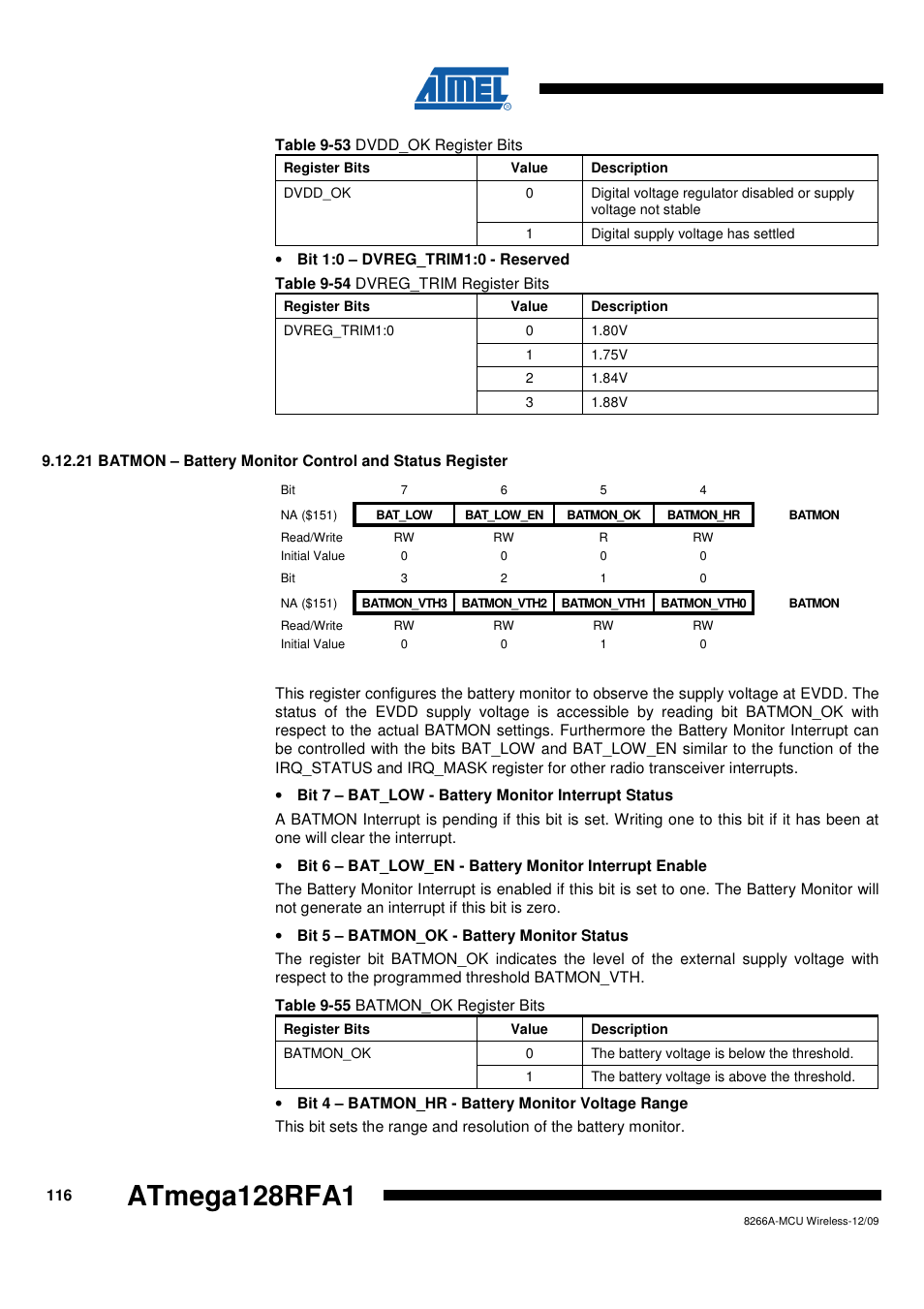 Atmega128rfa1 | Rainbow Electronics ATmega128RFA1 User Manual | Page 116 / 524