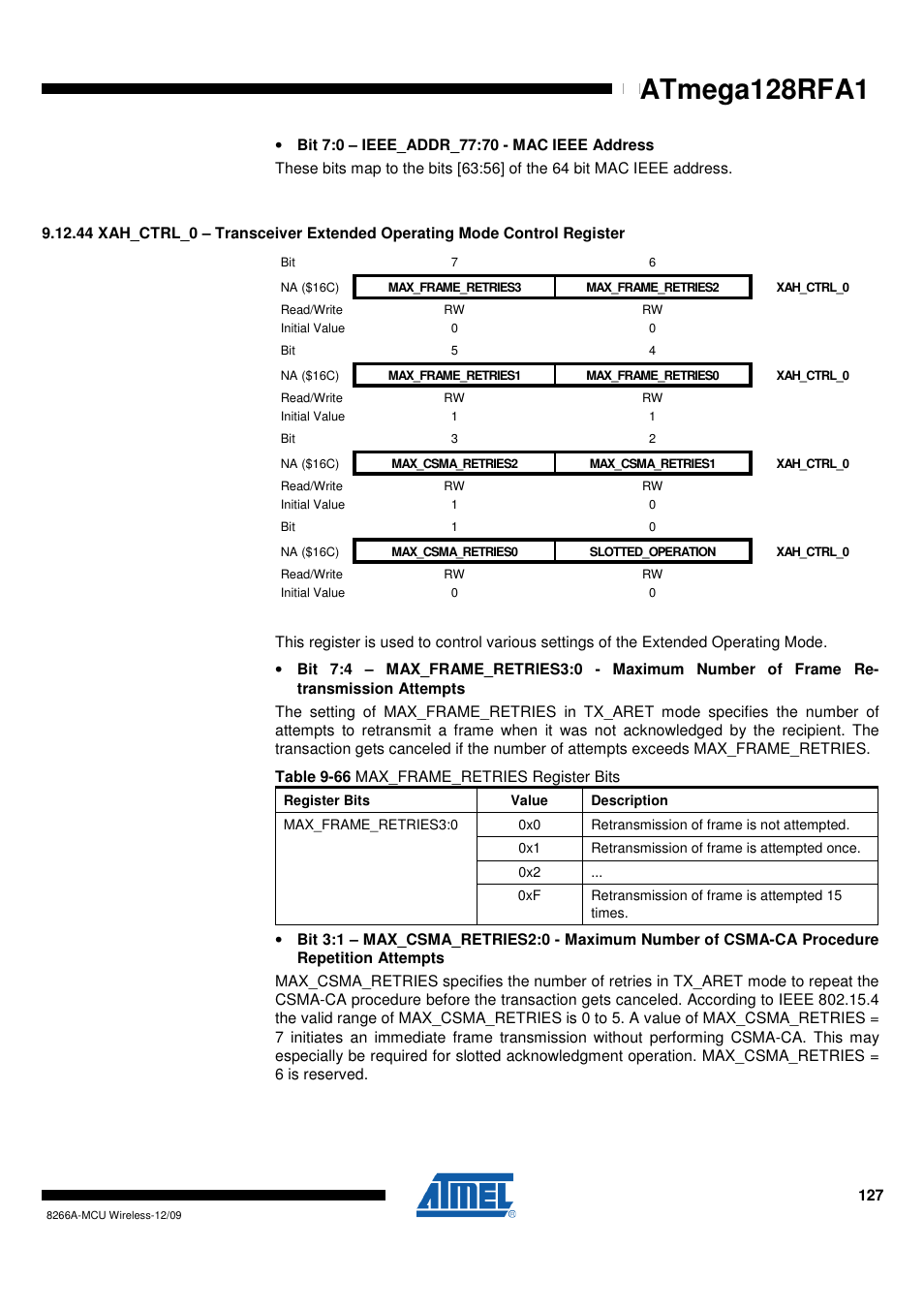 Atmega128rfa1 | Rainbow Electronics ATmega128RFA1 User Manual | Page 127 / 524