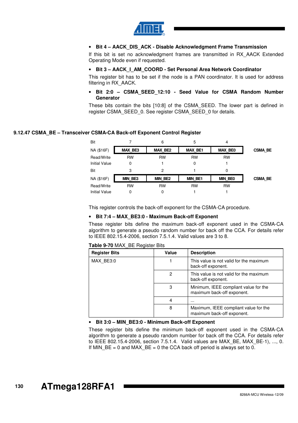 Atmega128rfa1 | Rainbow Electronics ATmega128RFA1 User Manual | Page 130 / 524