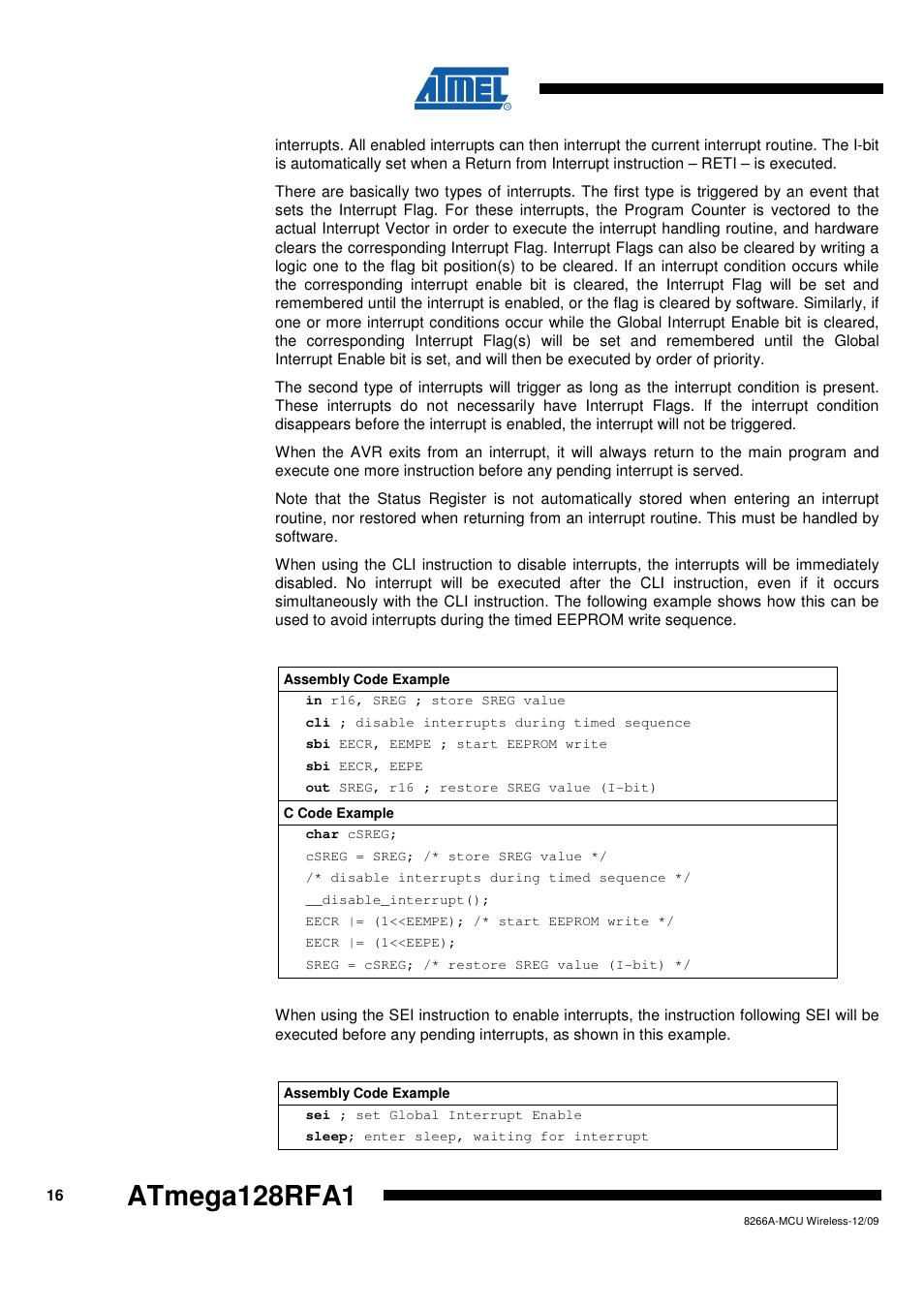 Rainbow Electronics ATmega128RFA1 User Manual | Page 16 / 524