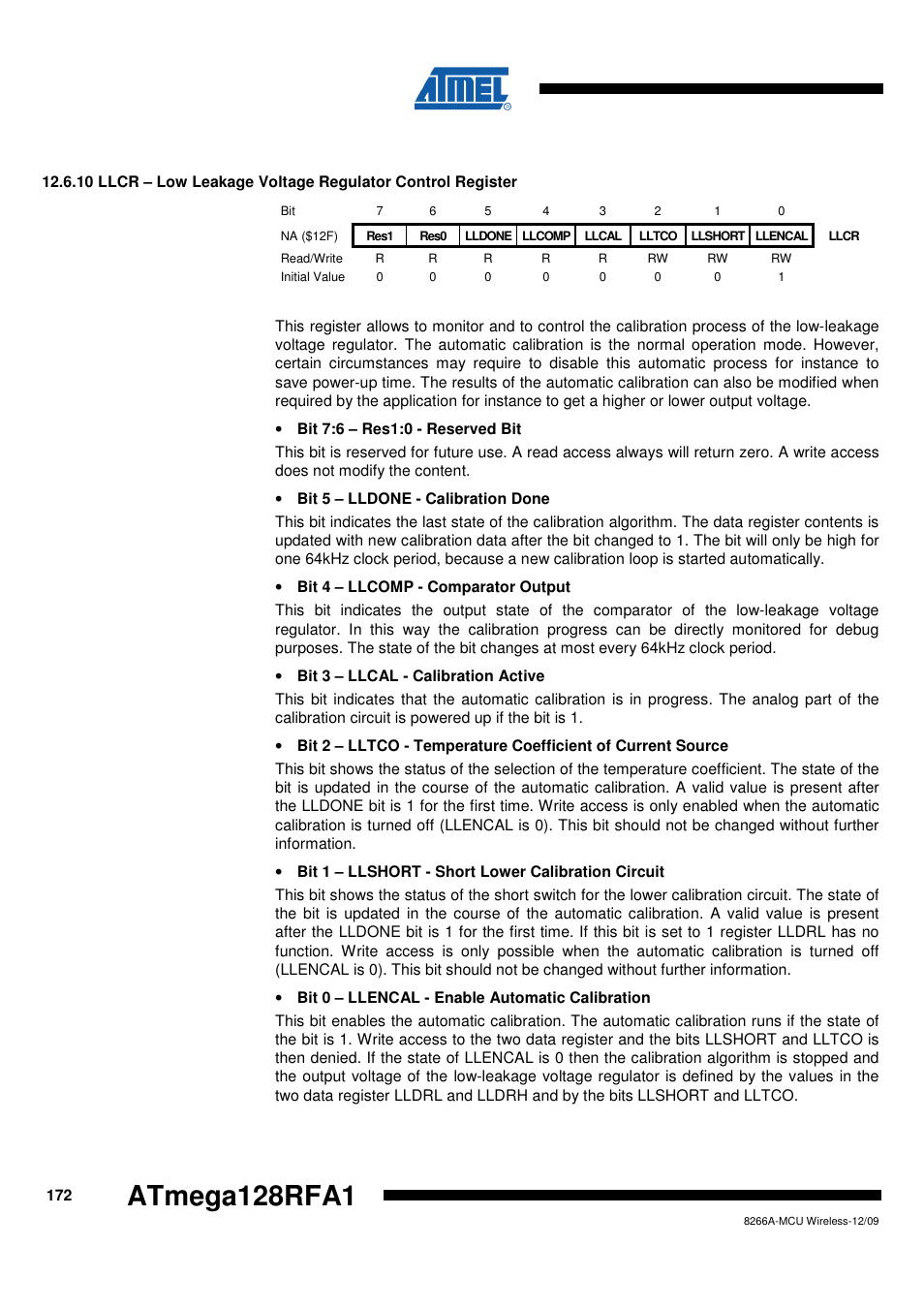 Atmega128rfa1 | Rainbow Electronics ATmega128RFA1 User Manual | Page 172 / 524