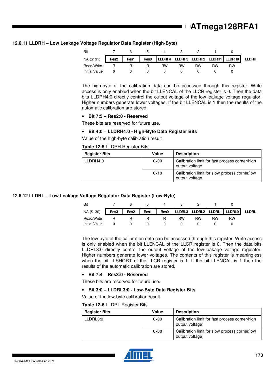 Atmega128rfa1 | Rainbow Electronics ATmega128RFA1 User Manual | Page 173 / 524