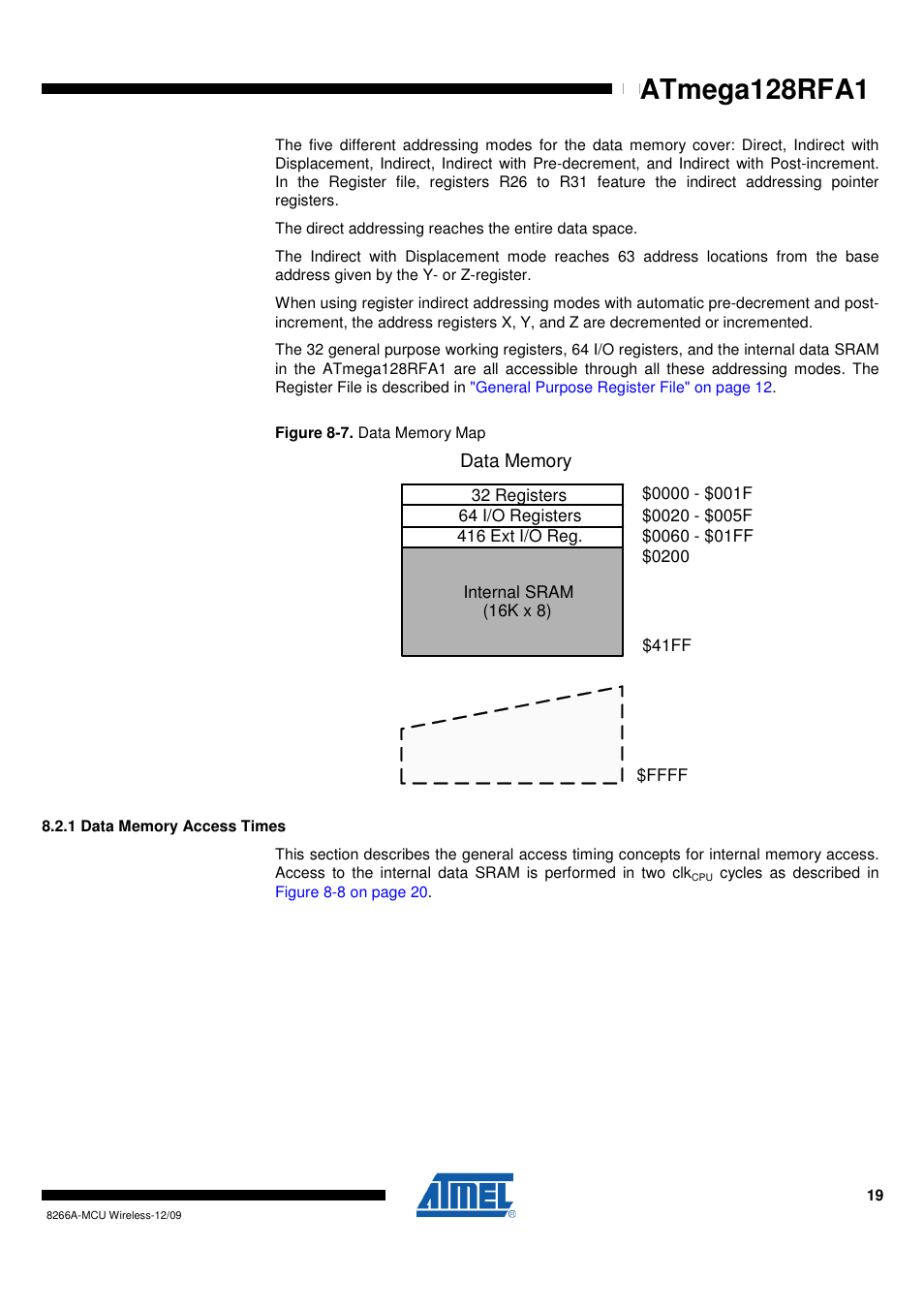 1 data memory access times, Figure 8-7 on | Rainbow Electronics ATmega128RFA1 User Manual | Page 19 / 524