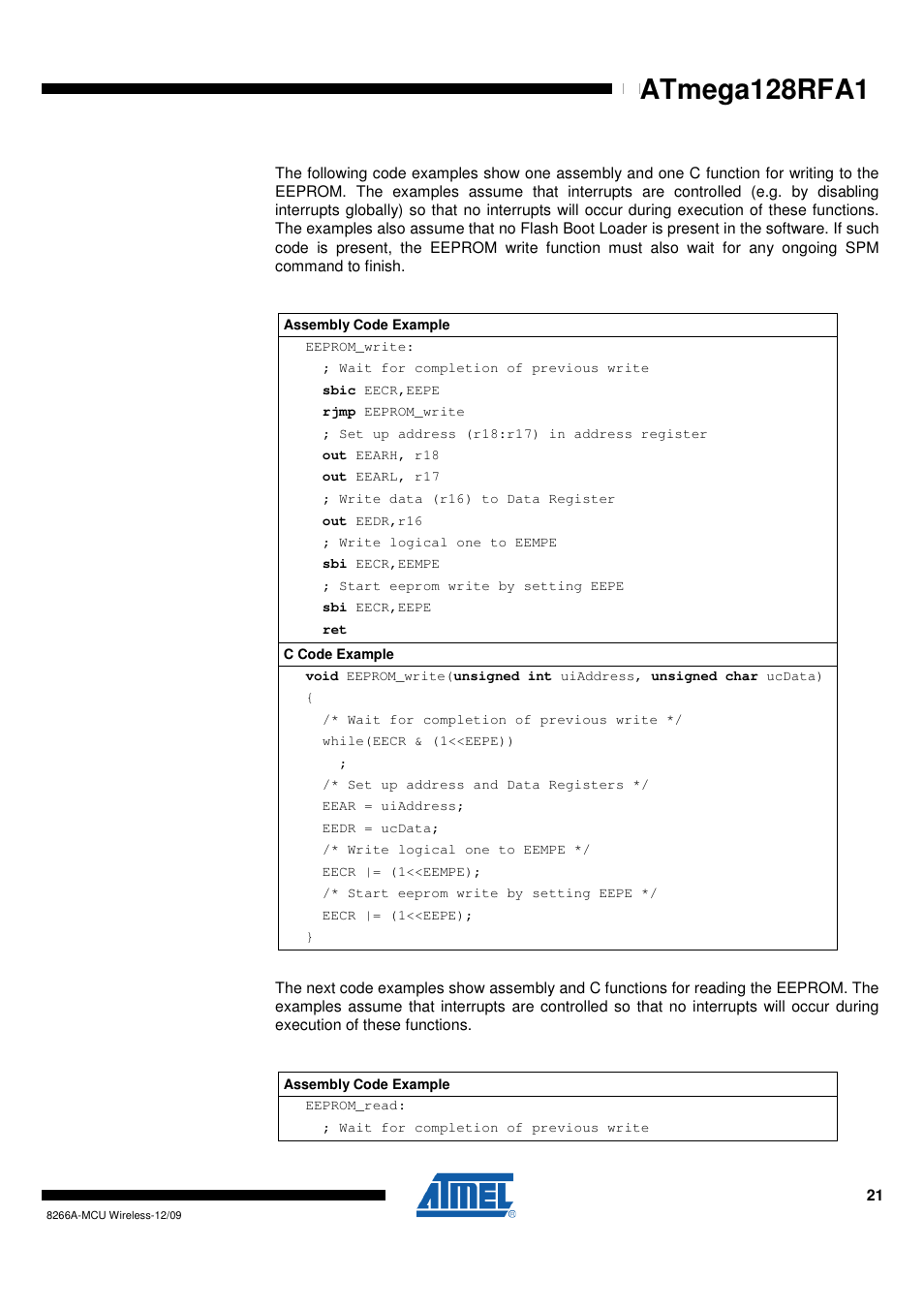 Atmega128rfa1 | Rainbow Electronics ATmega128RFA1 User Manual | Page 21 / 524