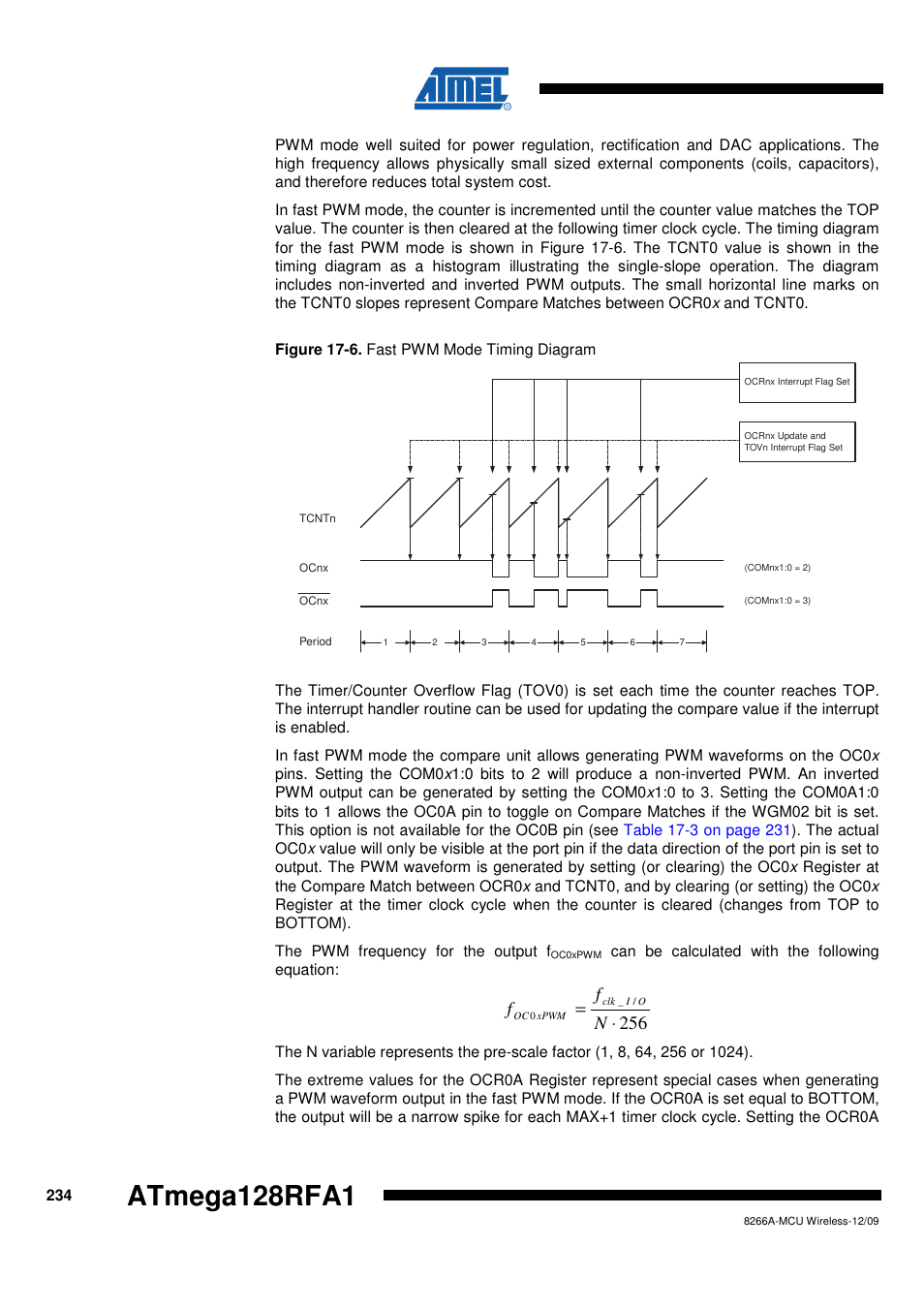 Atmega128rfa1 | Rainbow Electronics ATmega128RFA1 User Manual | Page 234 / 524