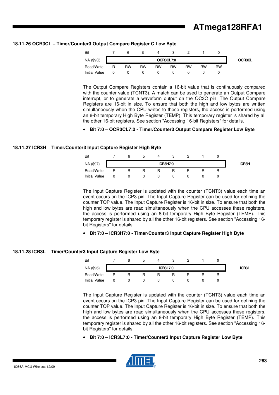 Atmega128rfa1 | Rainbow Electronics ATmega128RFA1 User Manual | Page 283 / 524