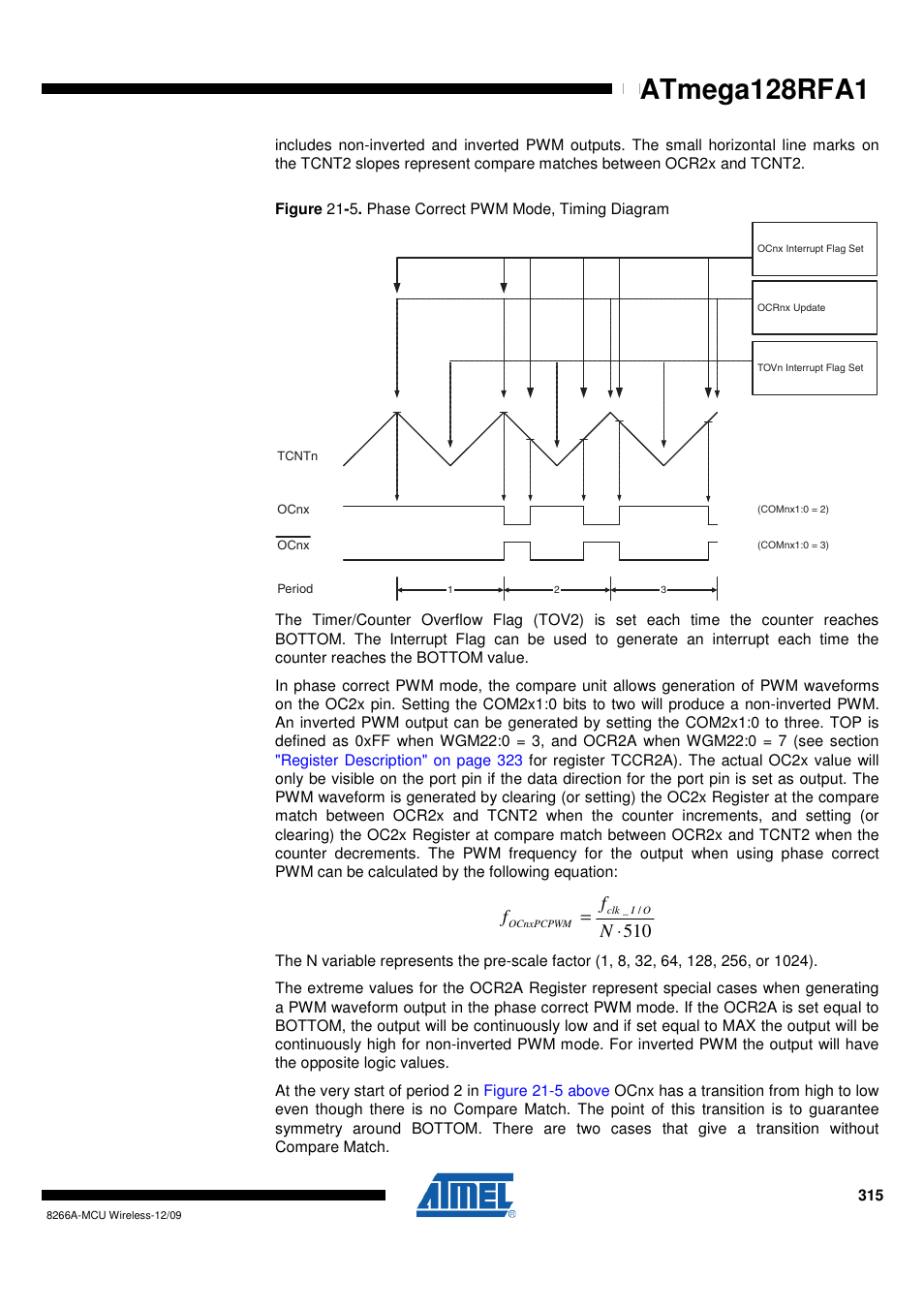 Atmega128rfa1 | Rainbow Electronics ATmega128RFA1 User Manual | Page 315 / 524