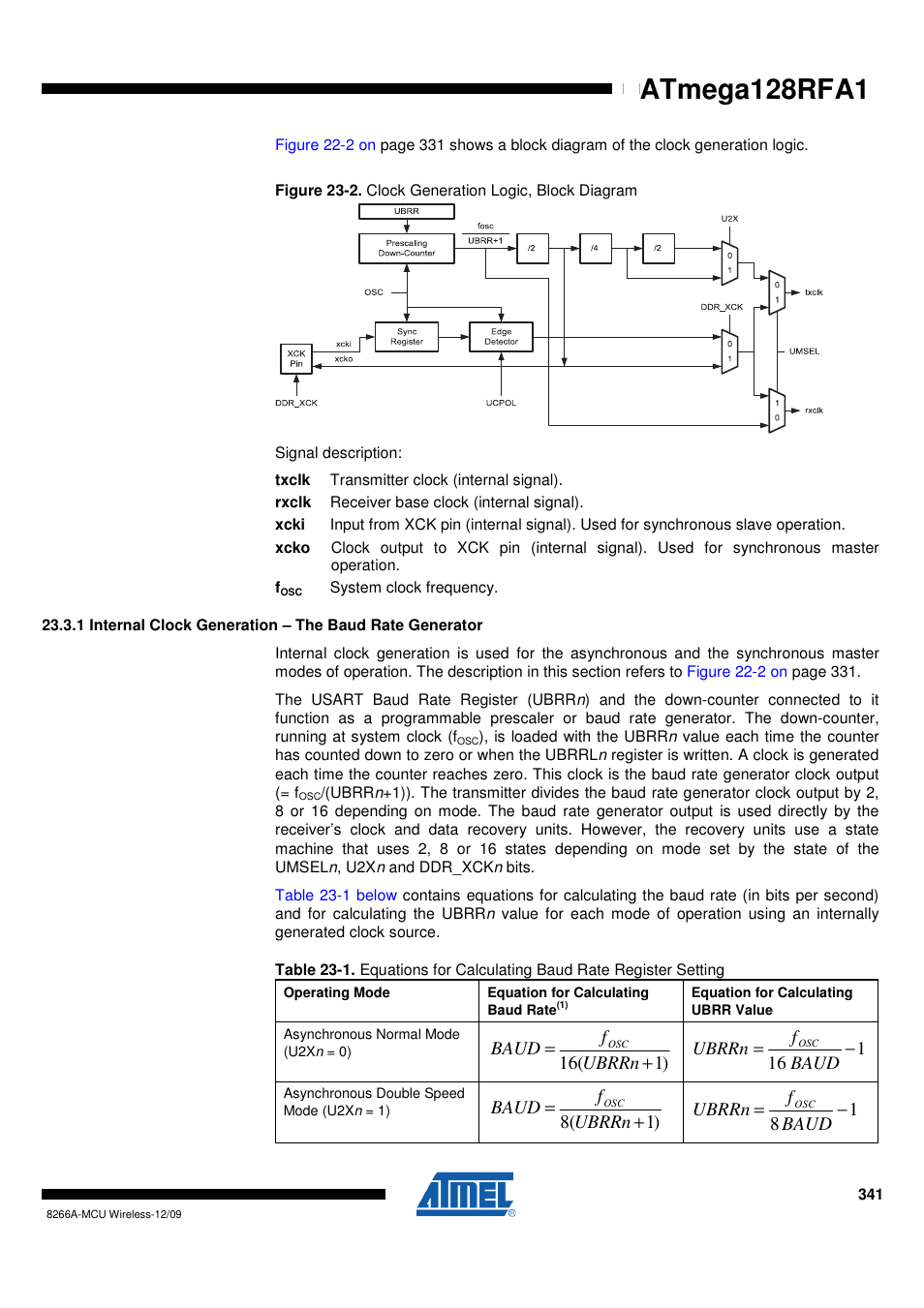 Atmega128rfa1 | Rainbow Electronics ATmega128RFA1 User Manual | Page 341 / 524