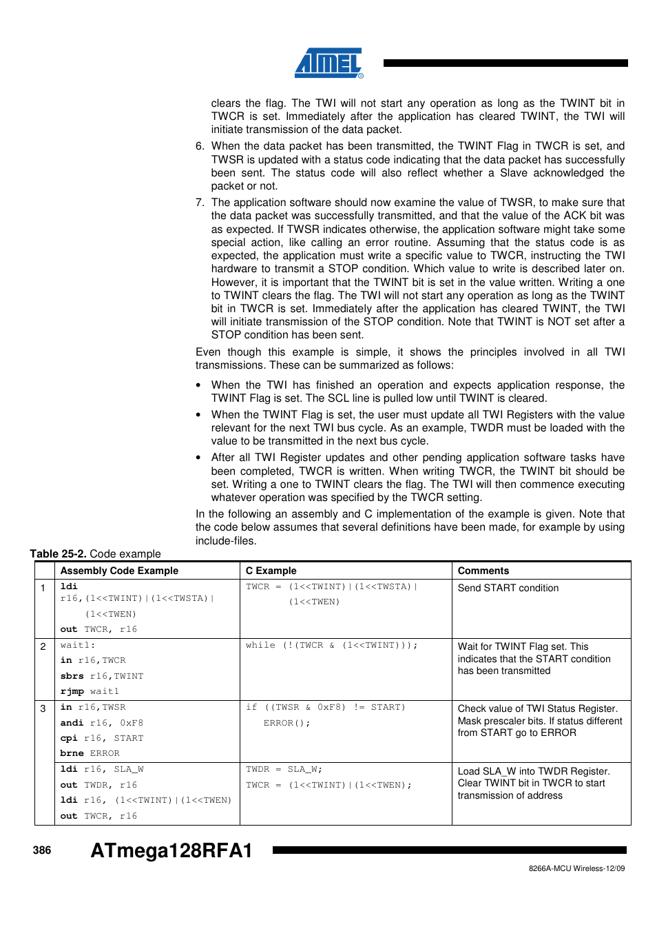 Atmega128rfa1 | Rainbow Electronics ATmega128RFA1 User Manual | Page 386 / 524