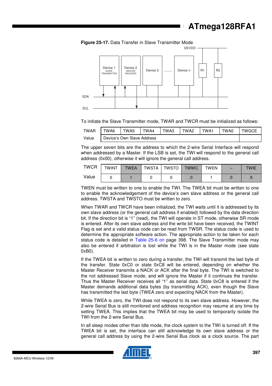 Atmega128rfa1 | Rainbow Electronics ATmega128RFA1 User Manual | Page 397 / 524