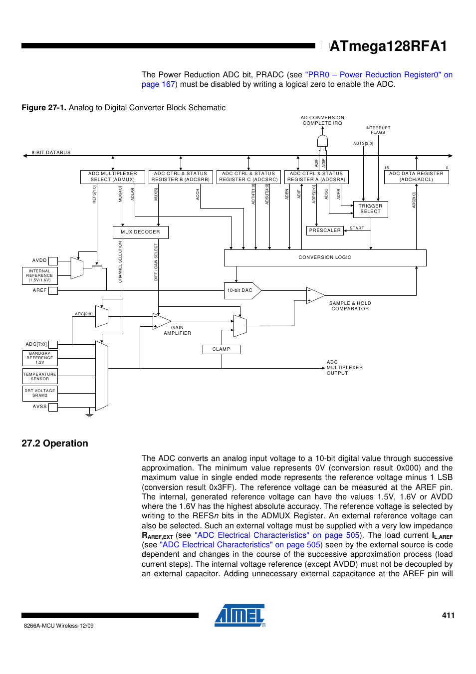 2 operation, Atmega128rfa1 | Rainbow Electronics ATmega128RFA1 User Manual | Page 411 / 524