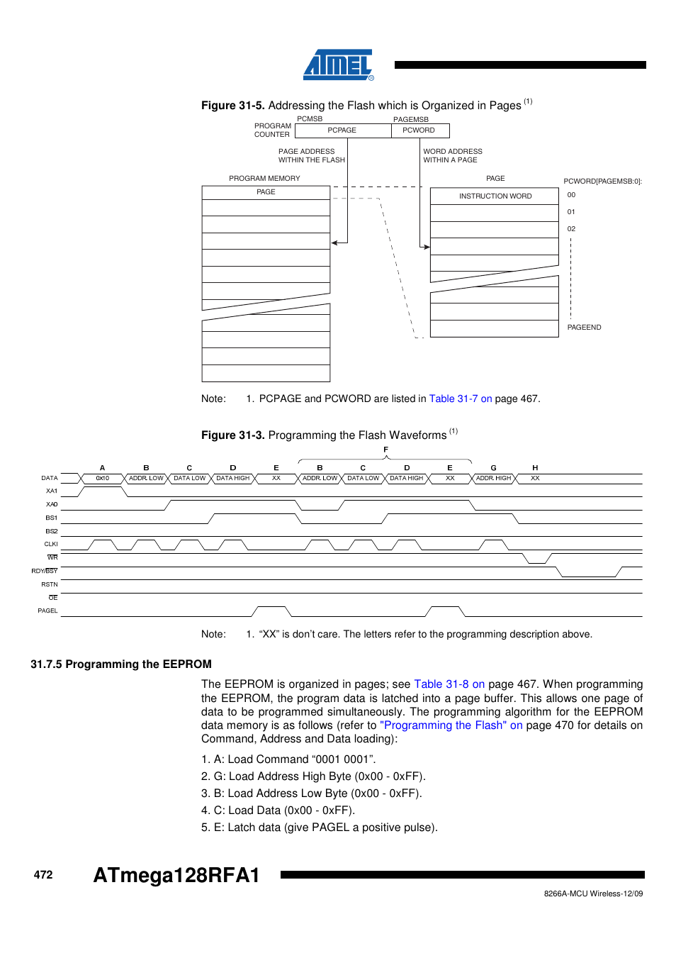 5 programming the eeprom, Figure 31-3 on, Figure 31-5 on | Atmega128rfa1 | Rainbow Electronics ATmega128RFA1 User Manual | Page 472 / 524