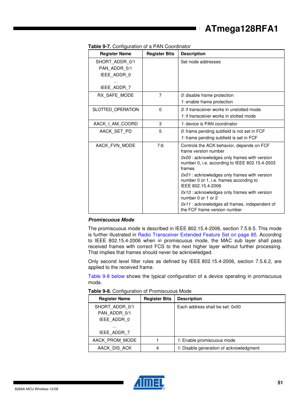 Atmega128rfa1 | Rainbow Electronics ATmega128RFA1 User Manual | Page 51 / 524