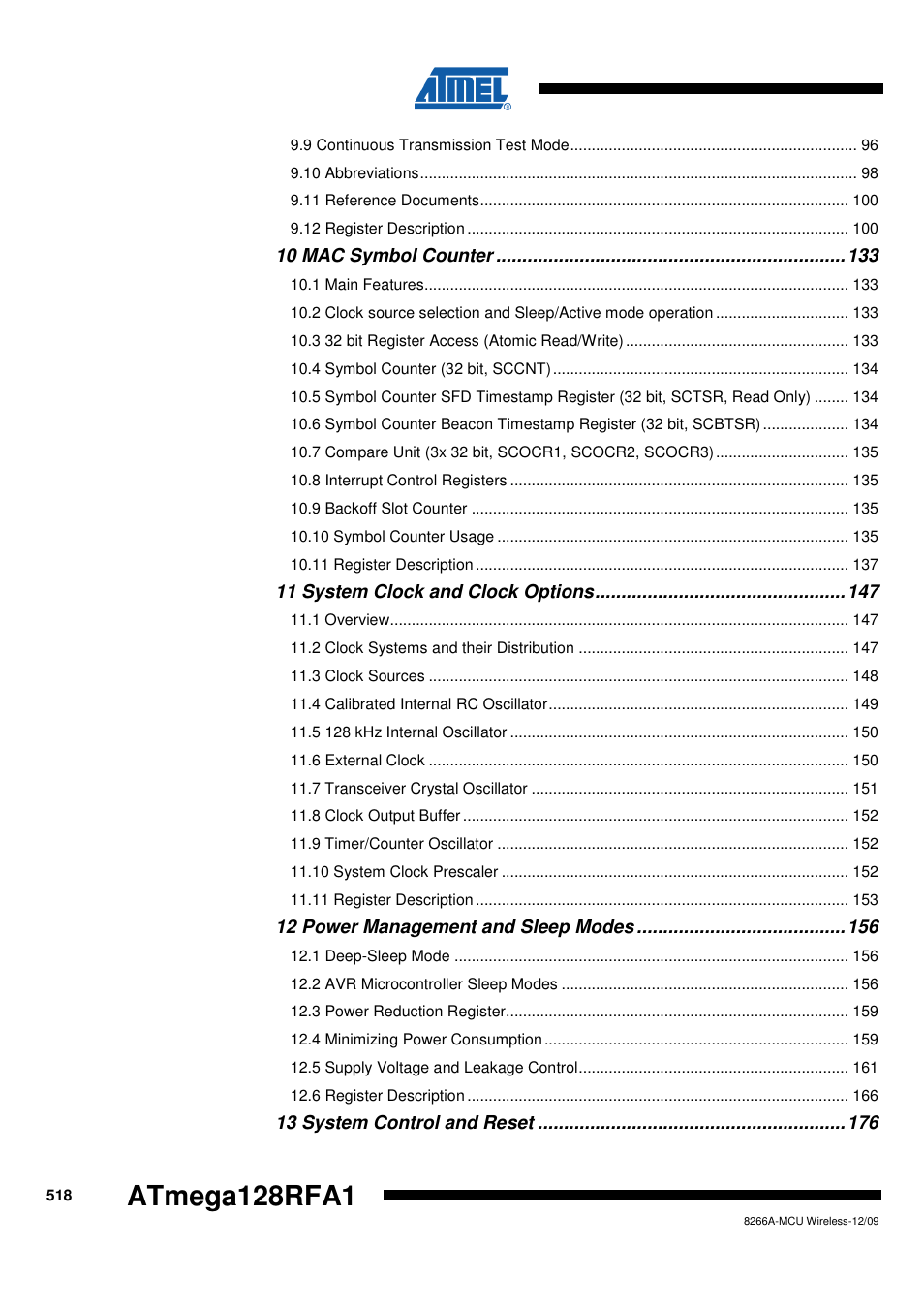 Atmega128rfa1 | Rainbow Electronics ATmega128RFA1 User Manual | Page 518 / 524