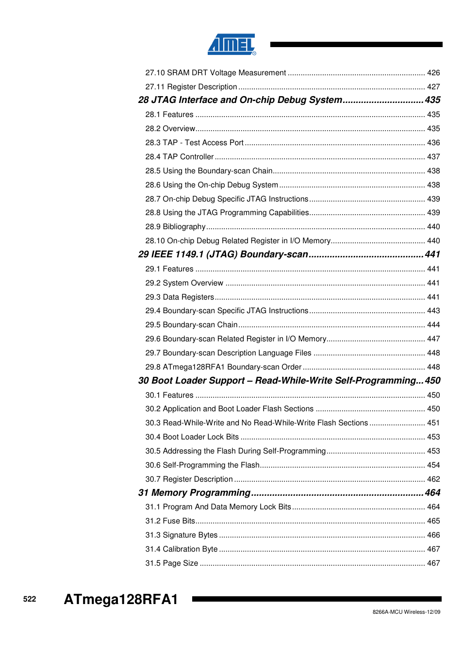 Atmega128rfa1 | Rainbow Electronics ATmega128RFA1 User Manual | Page 522 / 524