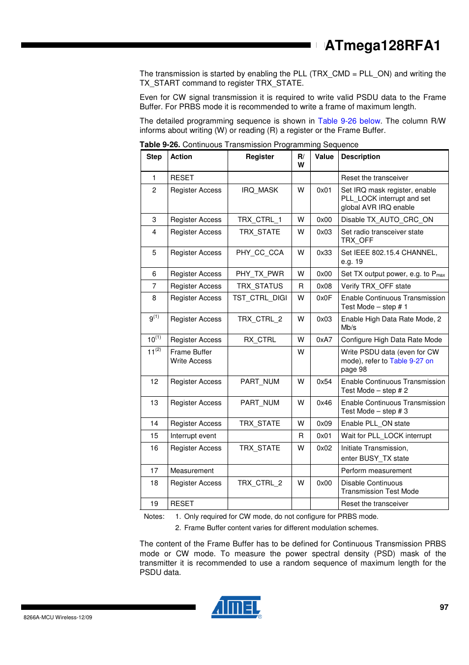 Atmega128rfa1 | Rainbow Electronics ATmega128RFA1 User Manual | Page 97 / 524