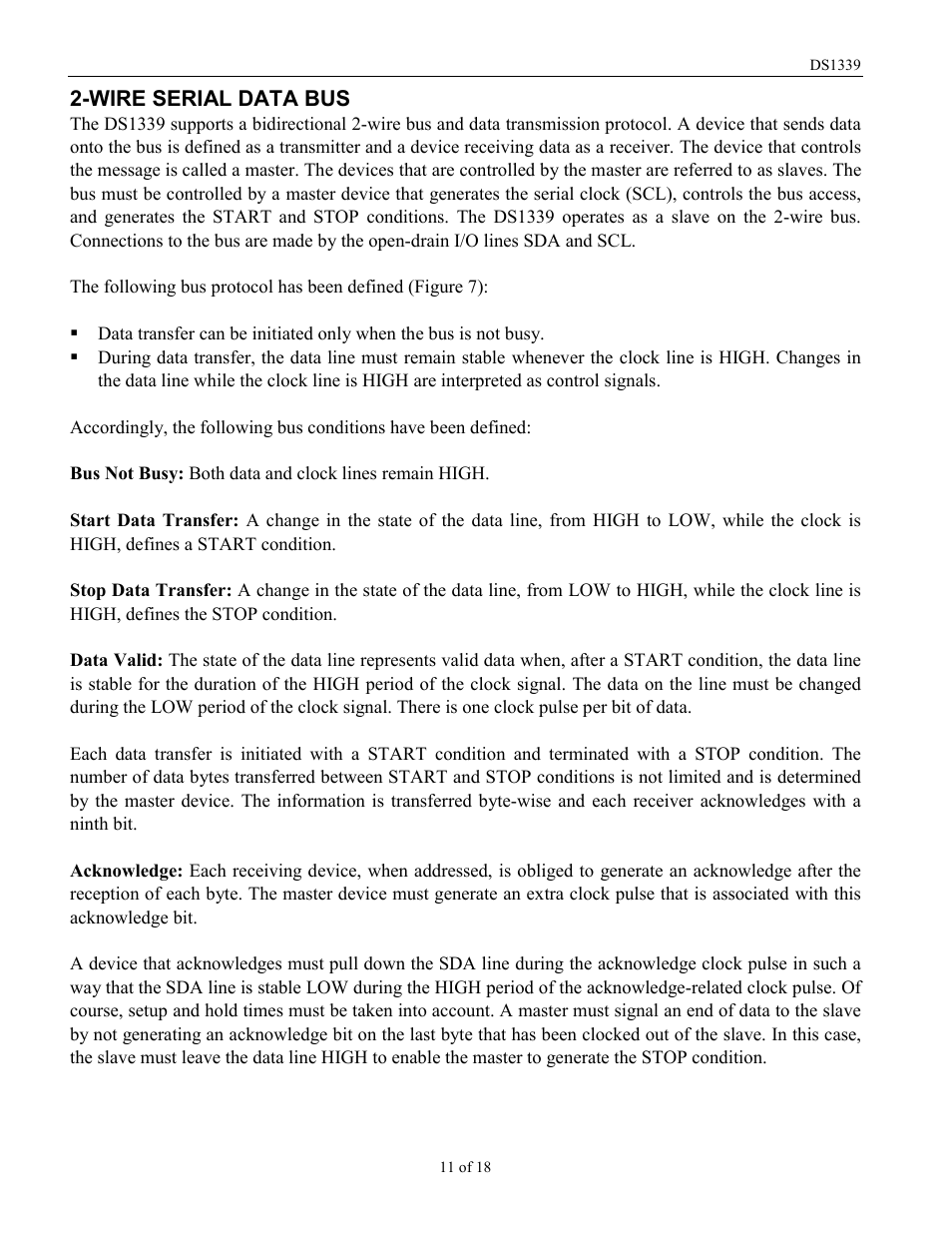 Rainbow Electronics DS1339 User Manual | Page 11 / 18