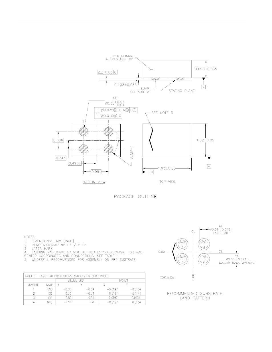 Ds18b20x mechanical specification | Rainbow Electronics DS18B20X User Manual | Page 21 / 21