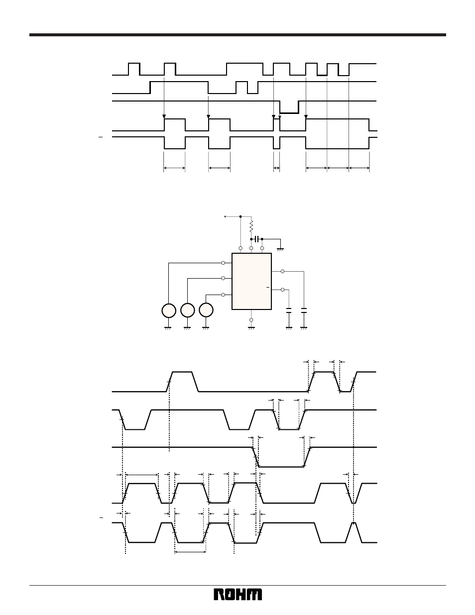 Standard ics bu4538b, Timing chart, Measurement circuits | Fig. 1 (a) switching time, Fig. 1 (b) switching time measurement waveforms | Rainbow Electronics BU4538B User Manual | Page 4 / 5