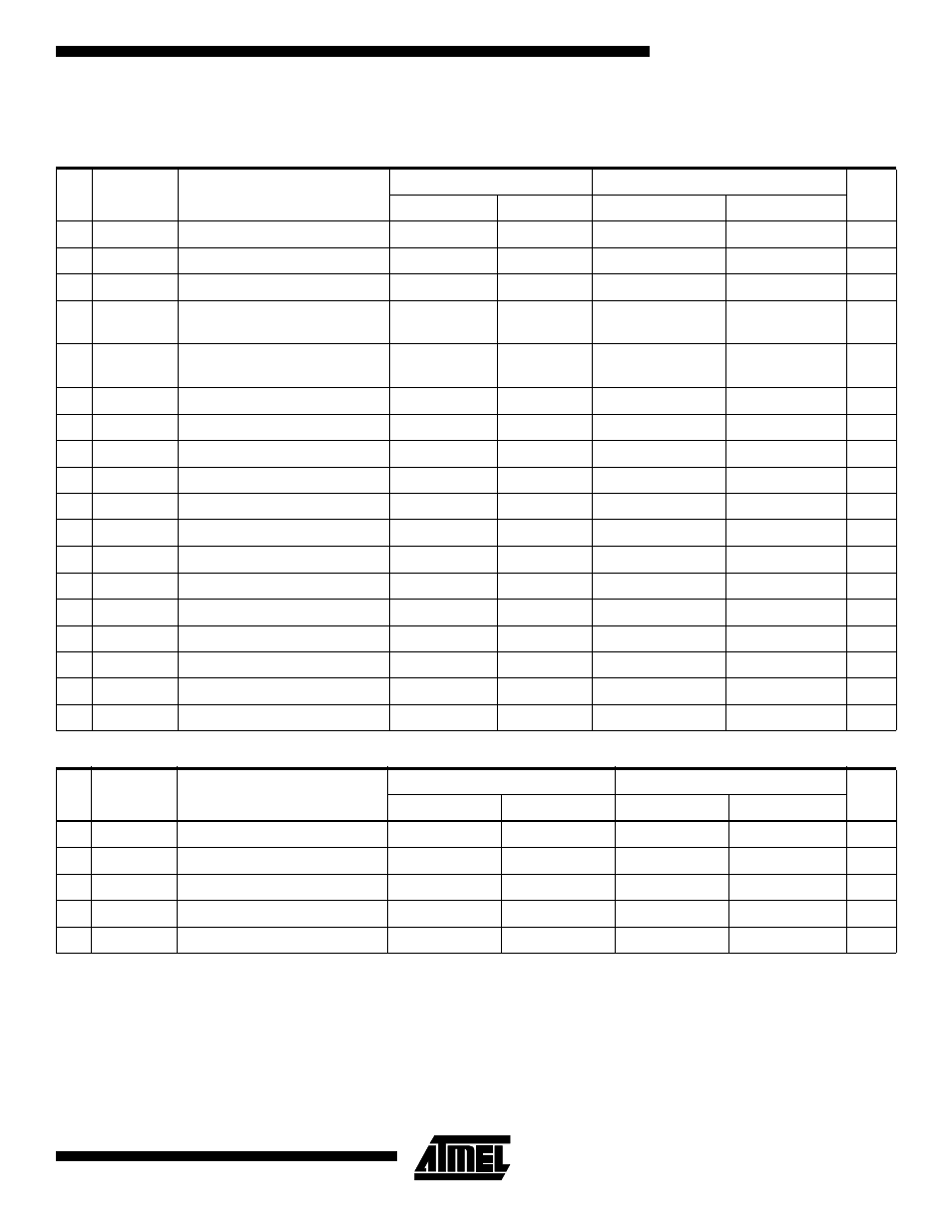 External data memory timing, Table 46, table 47 | Rainbow Electronics ATmega103L User Manual | Page 107 / 126