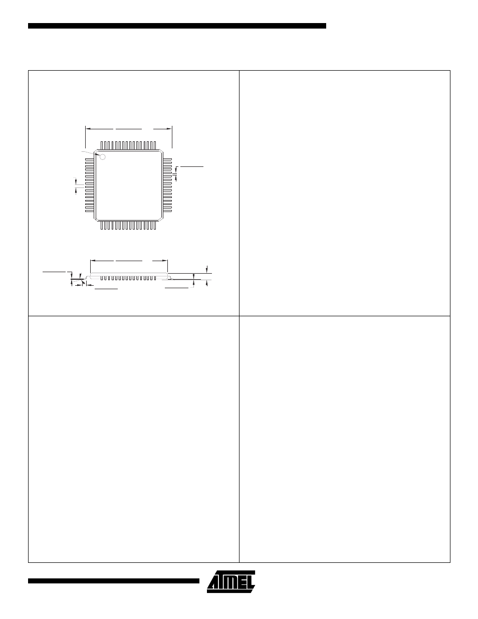 Packaging information, Controlling dimension: millimeters | Rainbow Electronics ATmega103L User Manual | Page 125 / 126