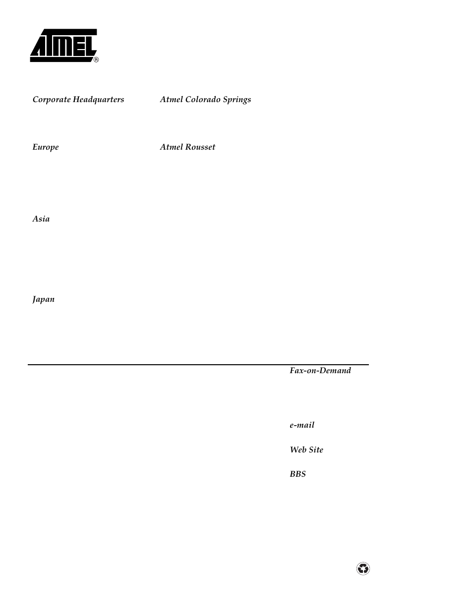 Rainbow Electronics ATmega103L User Manual | Page 126 / 126