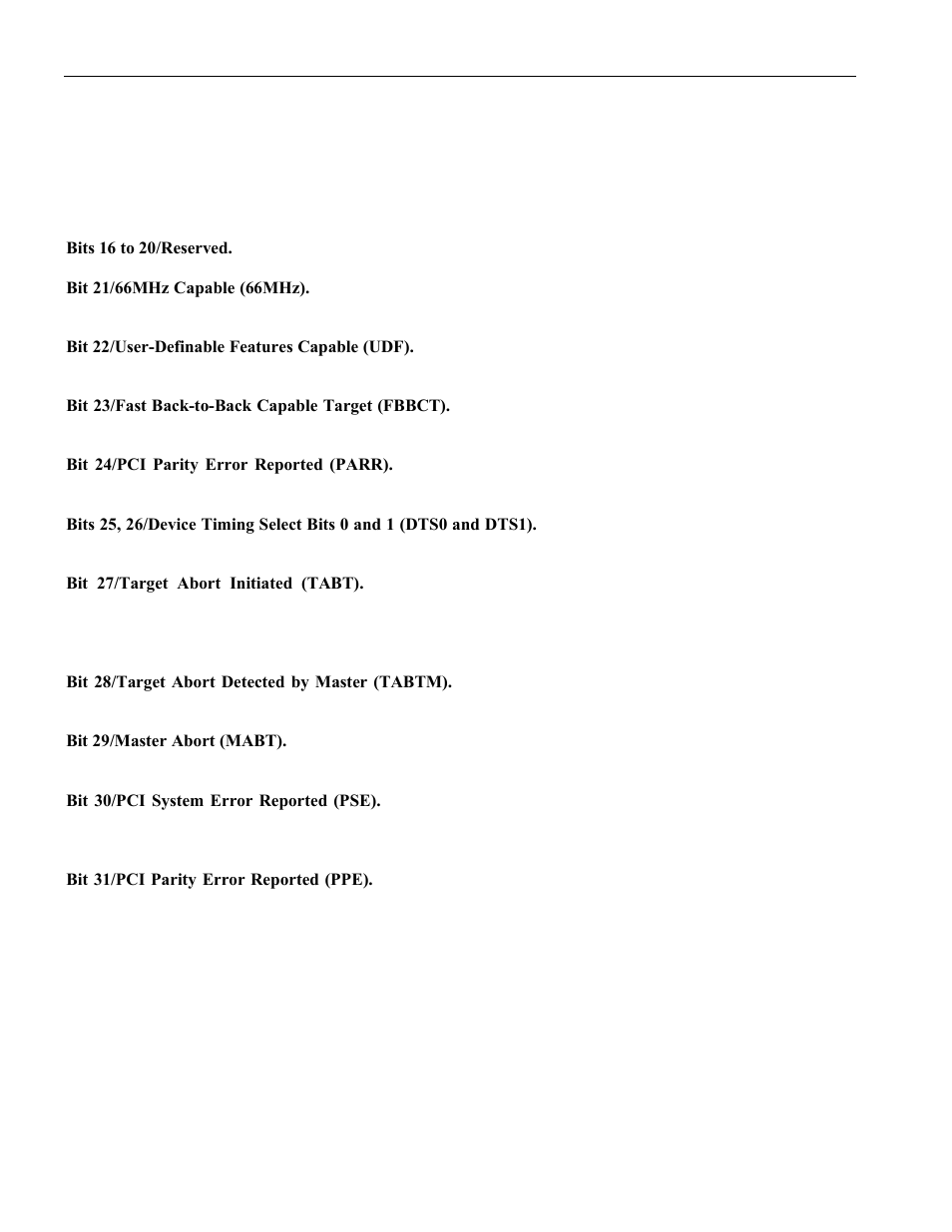 Status bits (pcmd1), Local bus, 4 status bits (pcmd1) | Rainbow Electronics DS3131 User Manual | Page 135 / 174