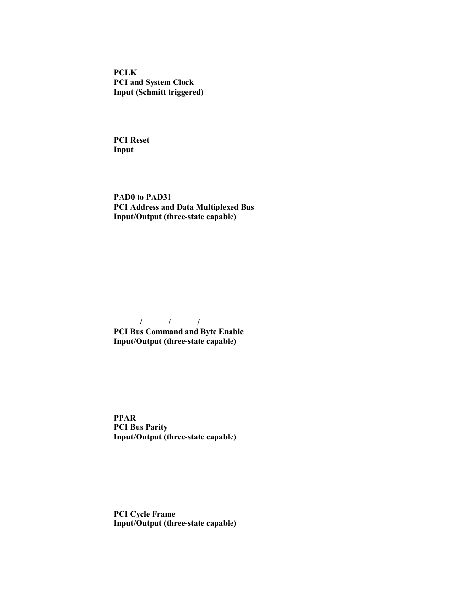 Pci bus signal description, Pci e, Xtension | Ignals, 5 pci bus signal description | Rainbow Electronics DS3131 User Manual | Page 24 / 174