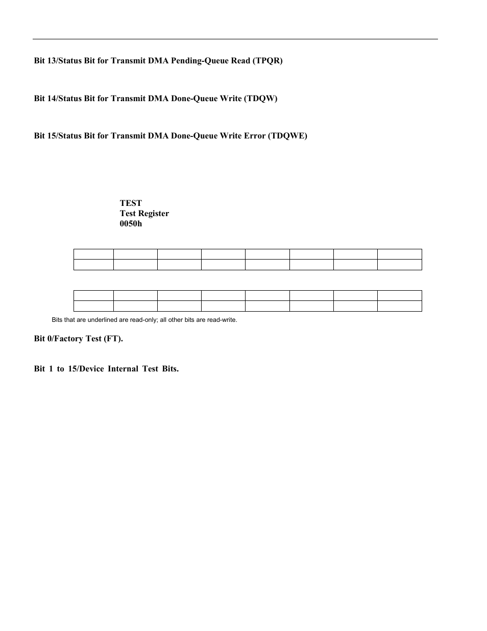 Test register description, Layer 1, 4 test register description | Rainbow Electronics DS3131 User Manual | Page 46 / 174