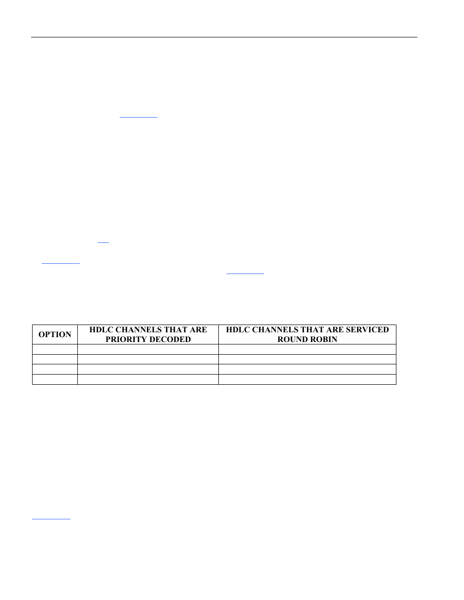 Fifo, General description and example, Eneral | Escription and, Xample, Receive high watermark, 1 general description and example, Table 8-a. fifo priority algorithm select | Rainbow Electronics DS3131 User Manual | Page 65 / 174