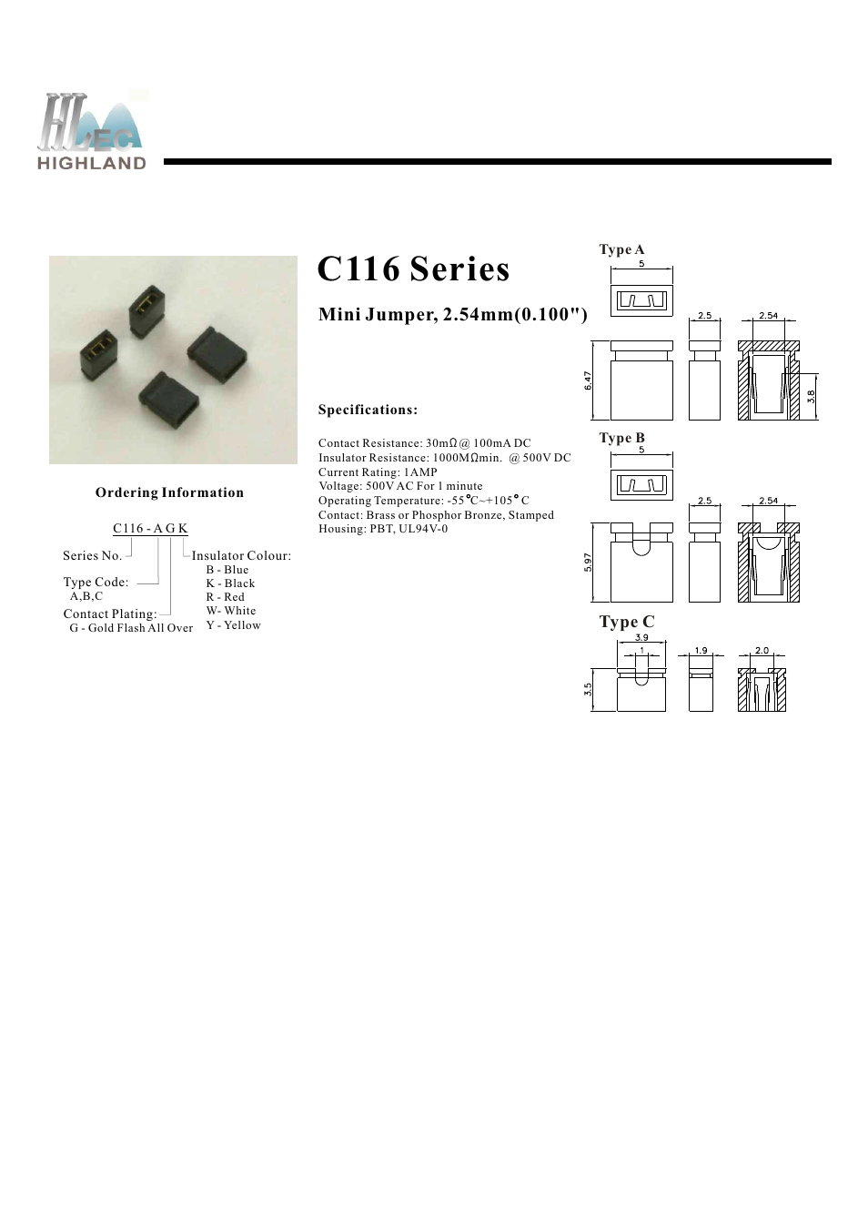 Rainbow Electronics C116 Series User Manual | 1 page