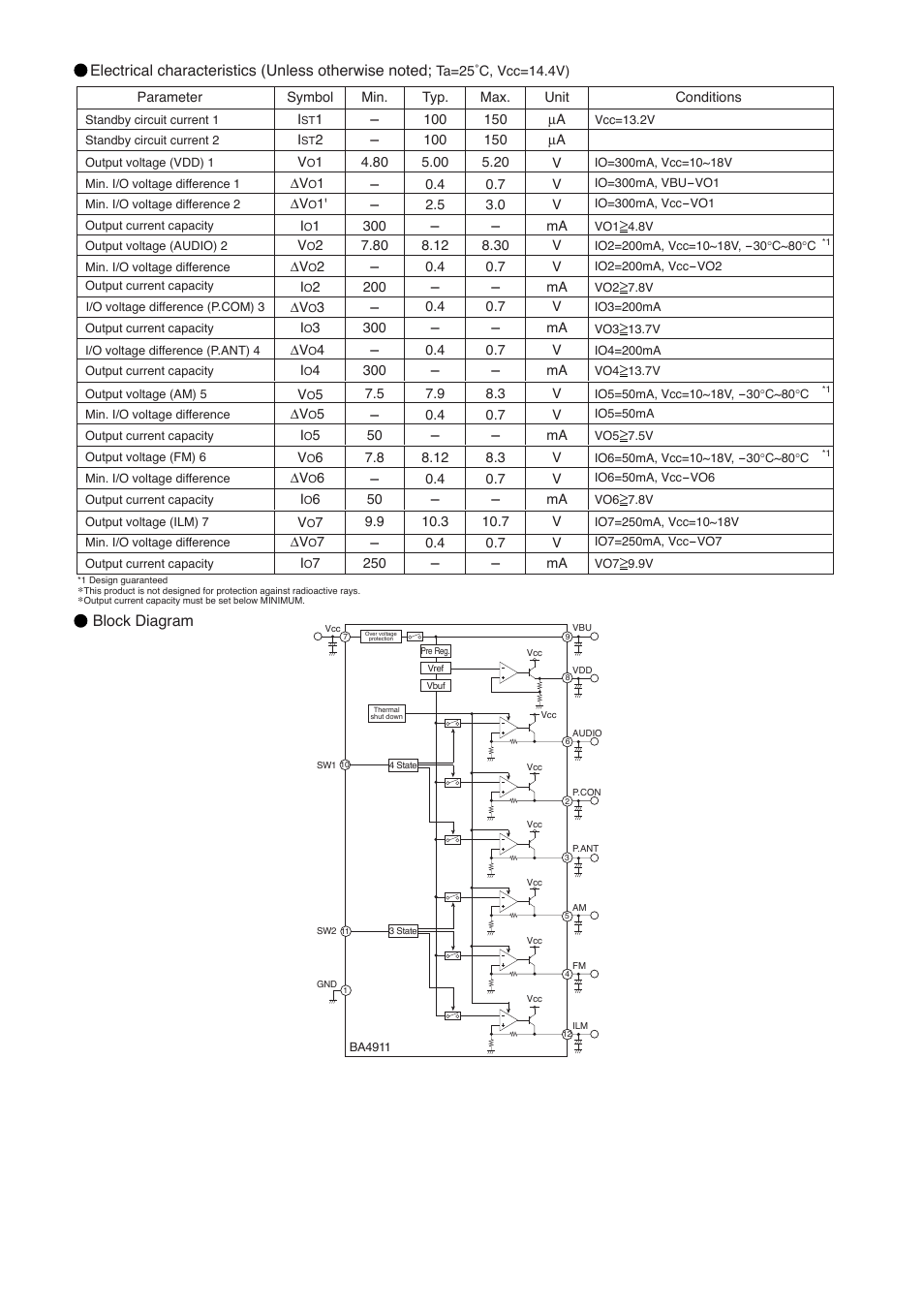 Rainbow Electronics BA4911 User Manual | Page 2 / 2