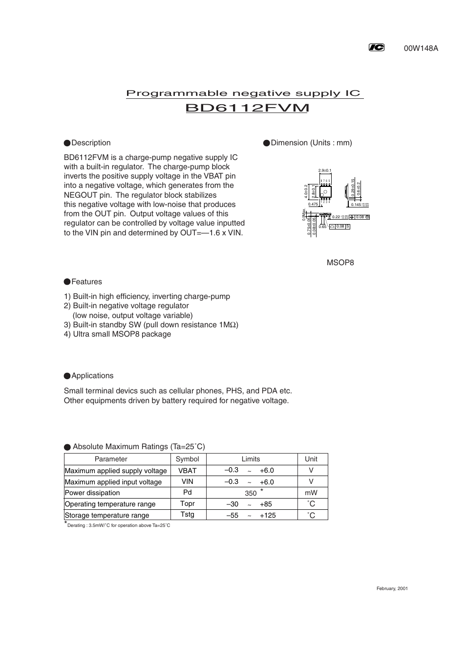 Rainbow Electronics BD6112FVM User Manual | 2 pages