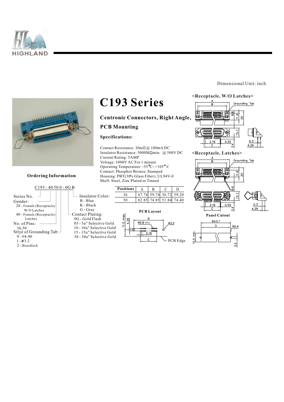 Rainbow Electronics C193 Series User Manual | 1 page