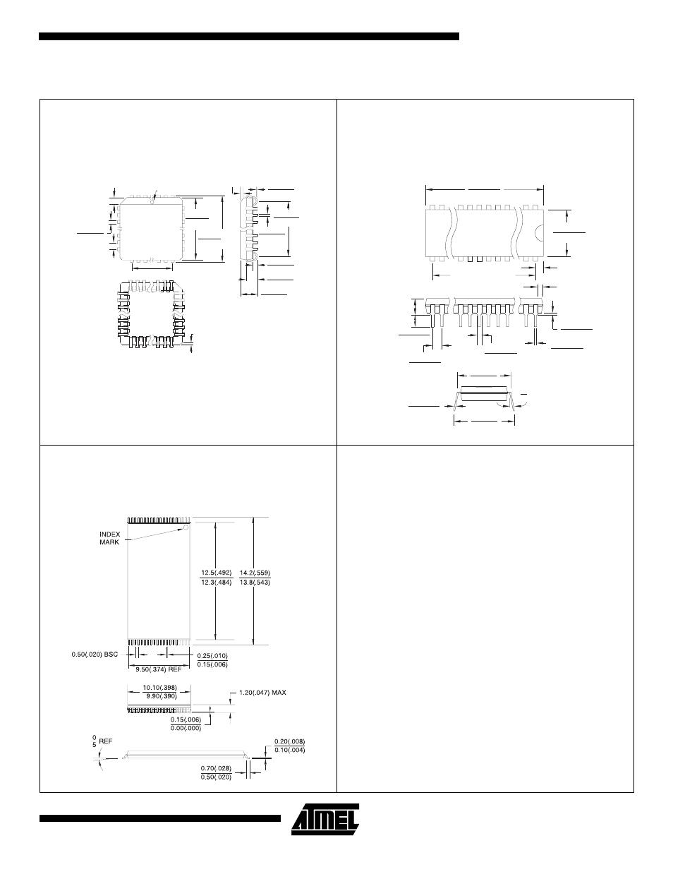 Packaging information | Rainbow Electronics AT27C1024 User Manual | Page 11 / 12