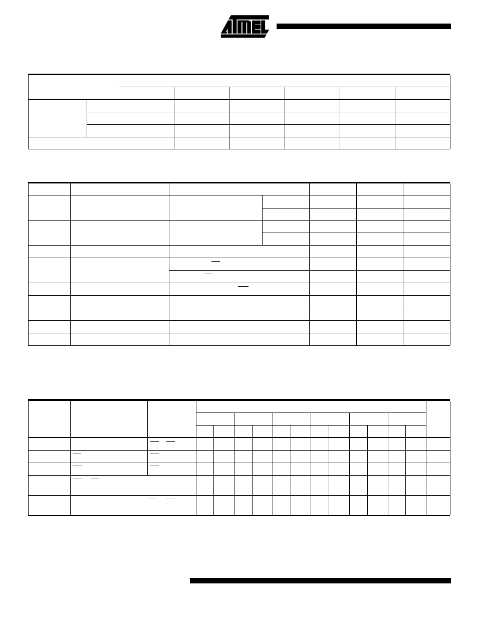 Dc and ac operating conditions for read operation, Ac characteristics for read operation | Rainbow Electronics AT27C1024 User Manual | Page 4 / 12
