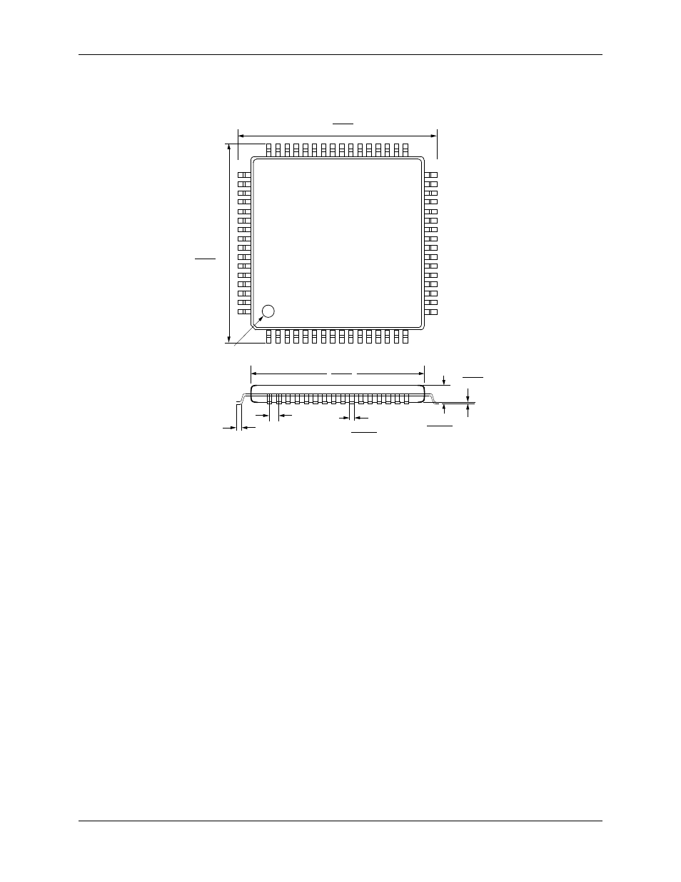 6 package outline drawings, 1 64-pin lqfp outline package drawing, Package outline drawings | Pin lqfp outline package drawing, Figure 51: 64-pin lqfp package outline | Rainbow Electronics 71M6542G User Manual | Page 153 / 165