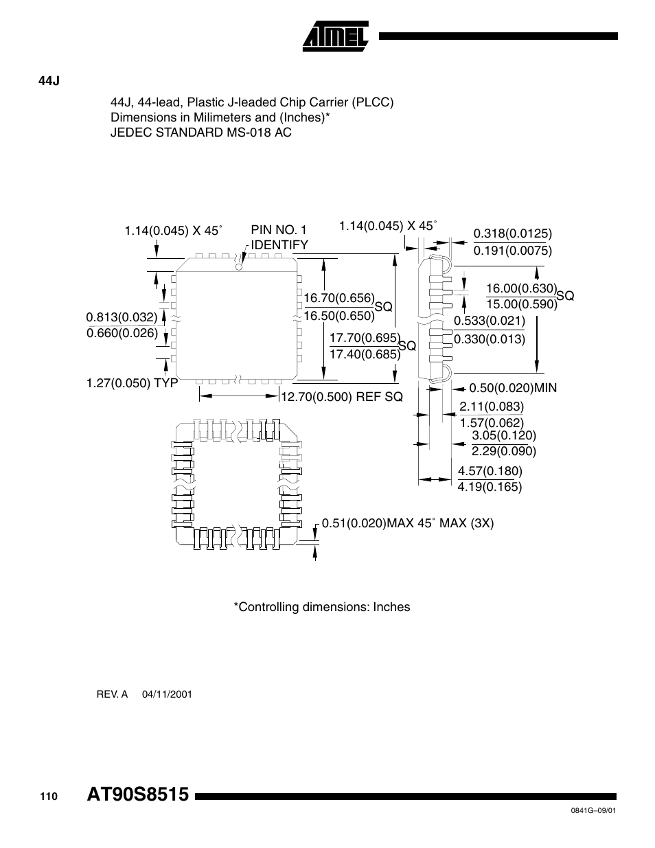 Rainbow Electronics AT90S8515 User Manual | Page 110 / 112