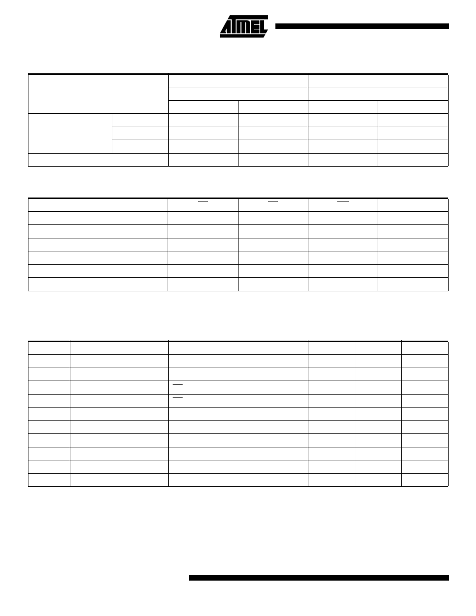 Dc and ac operating range, Operating modes, Dc characteristics | Rainbow Electronics AT28C040 User Manual | Page 4 / 12