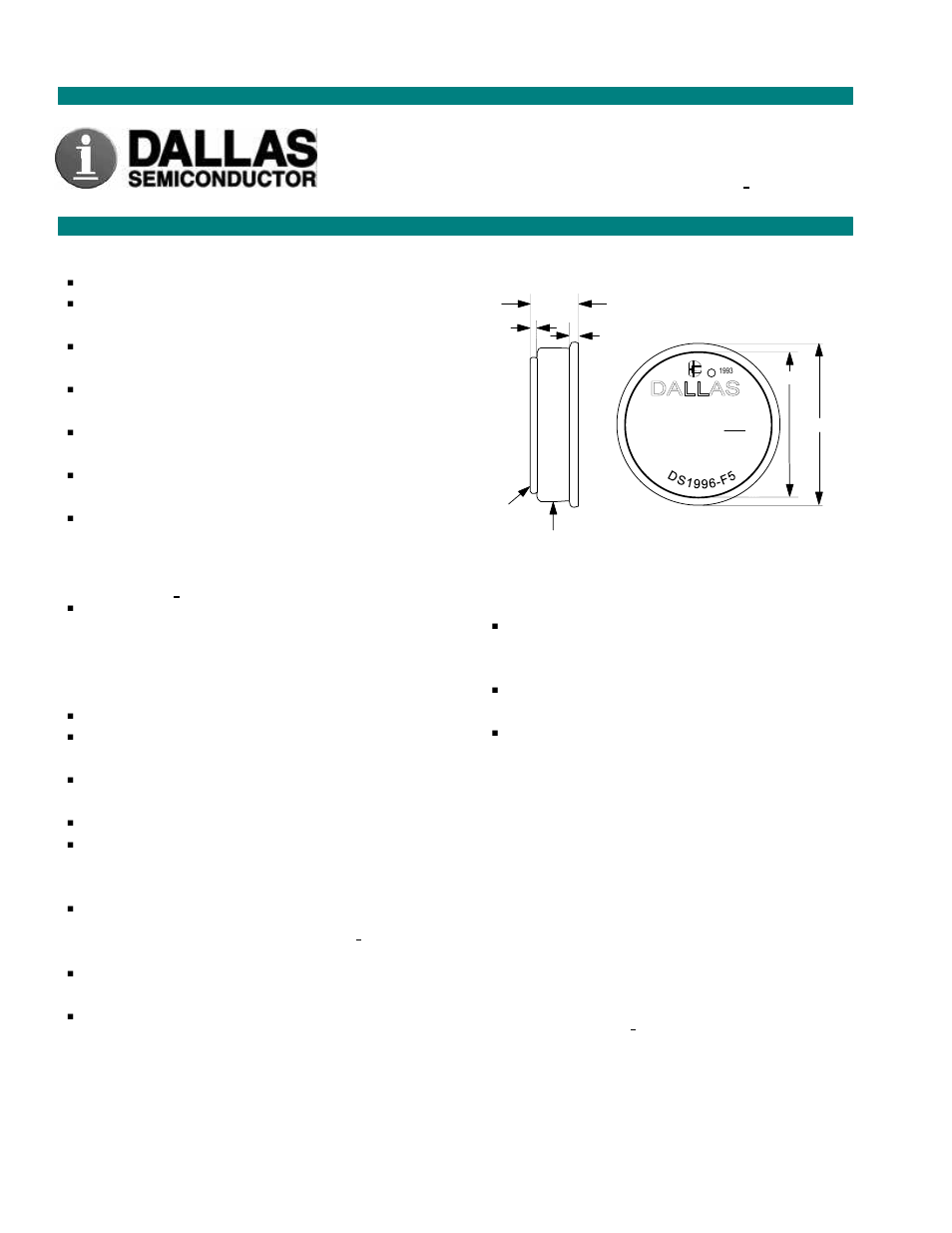 Rainbow Electronics DS1996 User Manual | 18 pages