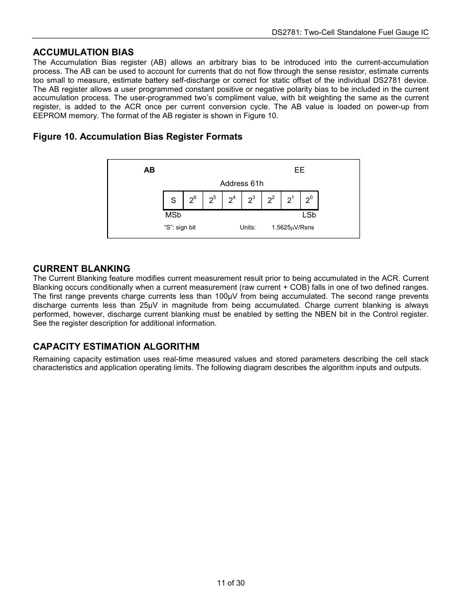 Rainbow Electronics DS2781 User Manual | Page 11 / 30