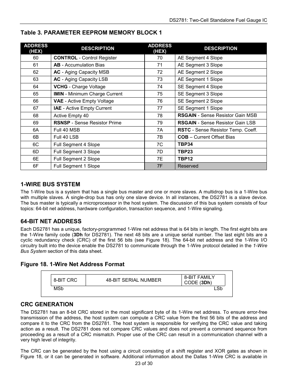 Rainbow Electronics DS2781 User Manual | Page 23 / 30