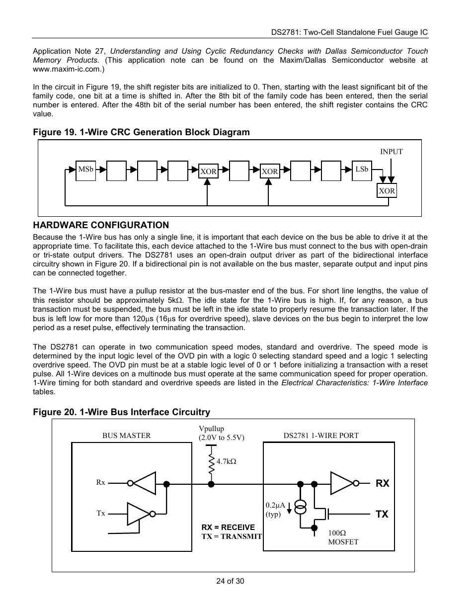 Tx rx | Rainbow Electronics DS2781 User Manual | Page 24 / 30