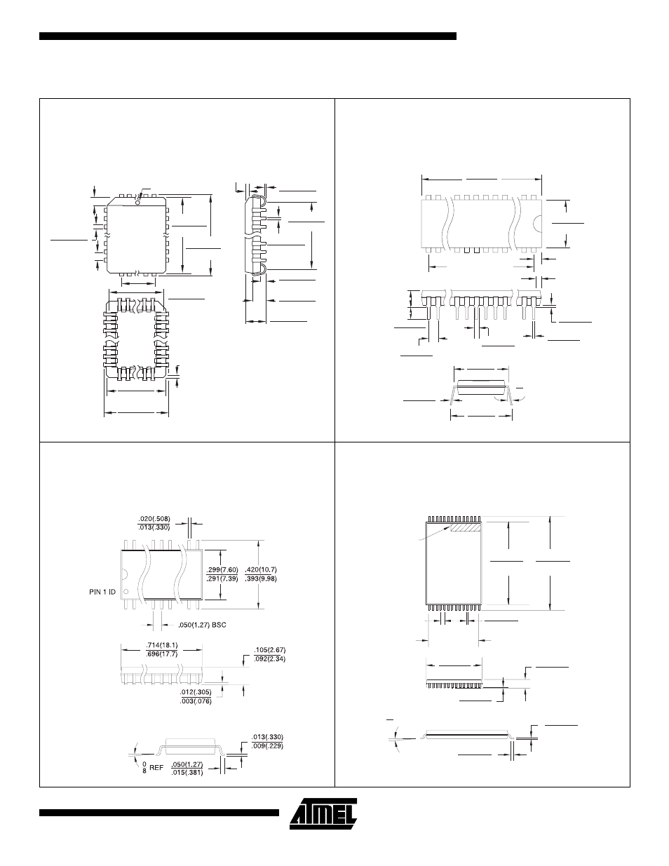 At28bv64b, Packaging information, Controlling dimension: millimeters | Rainbow Electronics AT28BV64B User Manual | Page 11 / 12